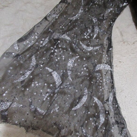 Crushed Velvet Moon Witch Costume Gown Sz S/M - Picture 4 of 8
